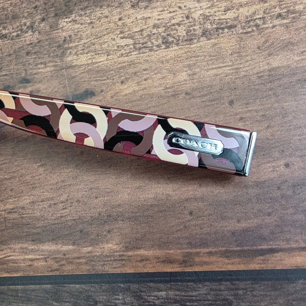 Coach Baila 2034‎ Pink Burgundy Signature C Logo Replacement Temple Arms 135mm
